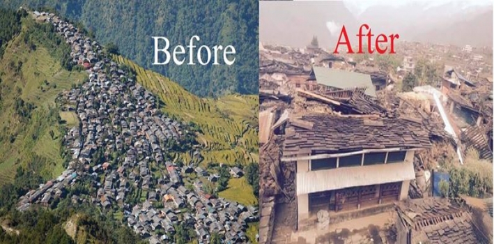 help earthquake victims in village barpak, nepal